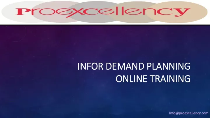 infor demand planning infor demand planning