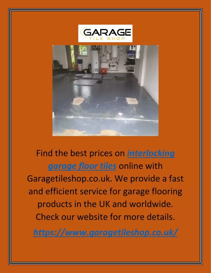find the best prices on interlocking garage floor