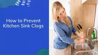 How to Prevent Kitchen Sink Clogs