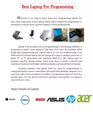 best laptop for programming best laptop