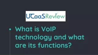 what is voip technology and what are its functions