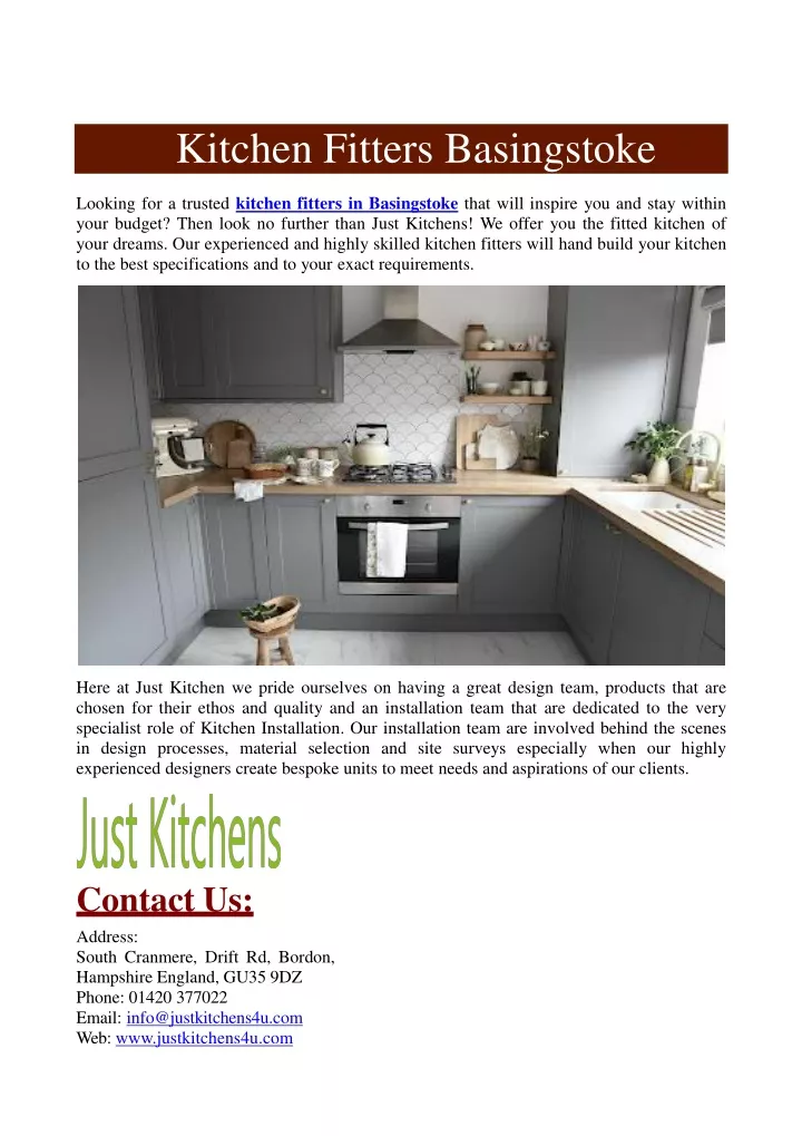 kitchen fitters basingstoke