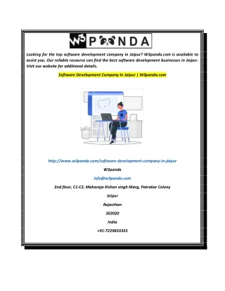 Software Development Company In Jaipur  W3panda.com