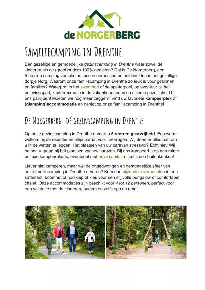 familiecamping in drenthe