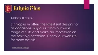 latest suit design