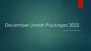 December Umrah Packages 2022