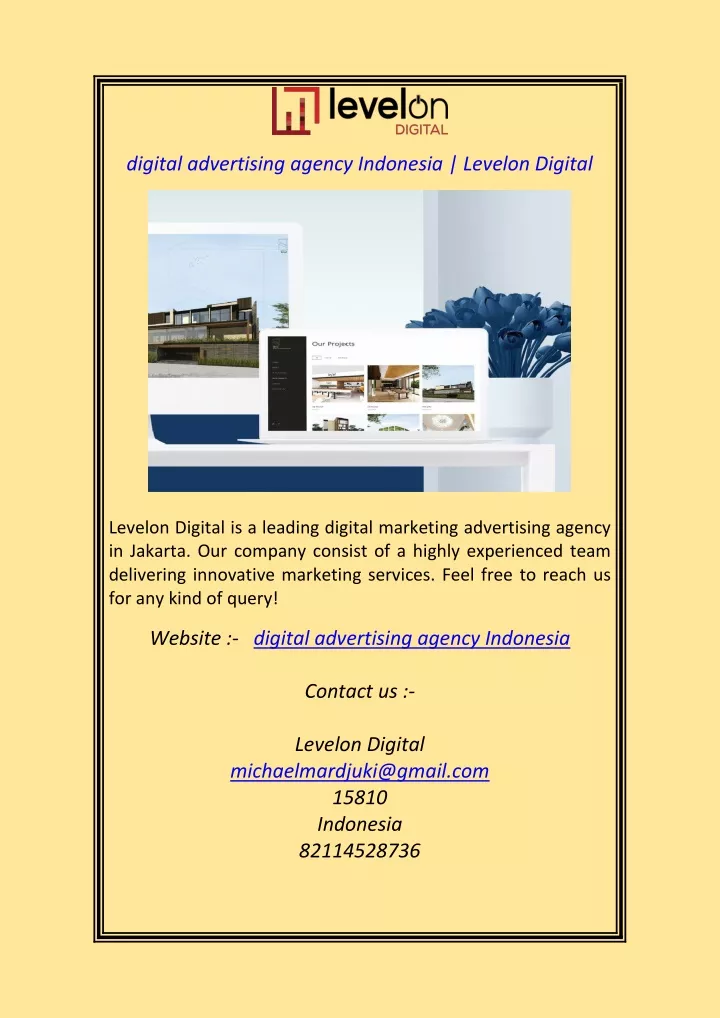 digital advertising agency indonesia levelon