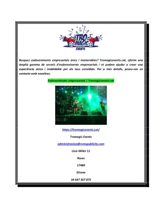 Discoteca móvil para fiestas Magic Events  Tromagicevents.cat