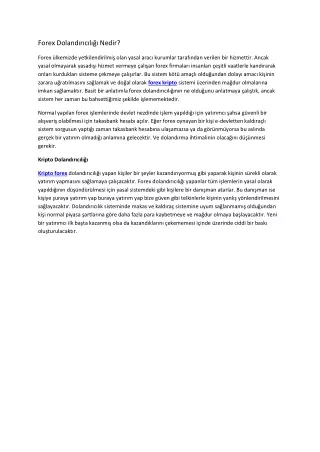 forex doland r c l nedir