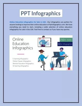 Online Education Infographics For Sale In Usa  Pptinfographics.com