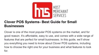 clover pos systems best guide for small businesses