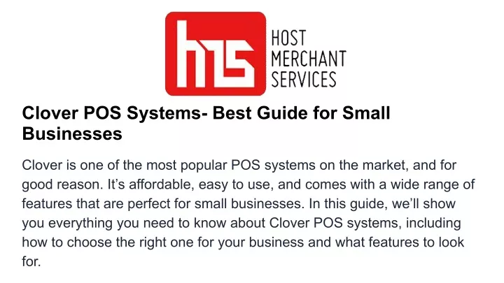 clover pos systems best guide for small businesses