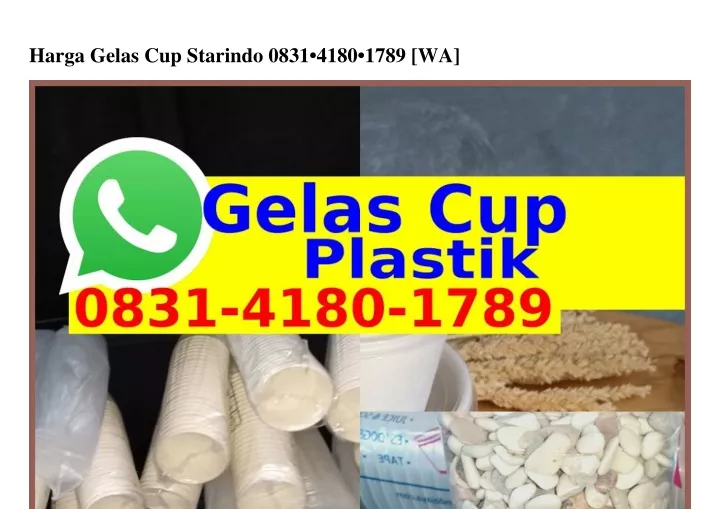 harga gelas cup starindo 0831 4180 1789 wa