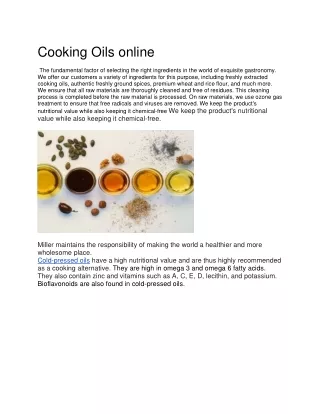 cooking oils online