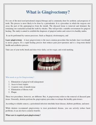 what is gingivectomy