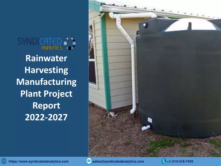 rainwater harvesting manufacturing plant project