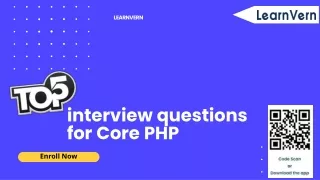 Top 5 interview questions for Core PHP