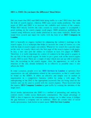 seo vs smo do you know the difference read below