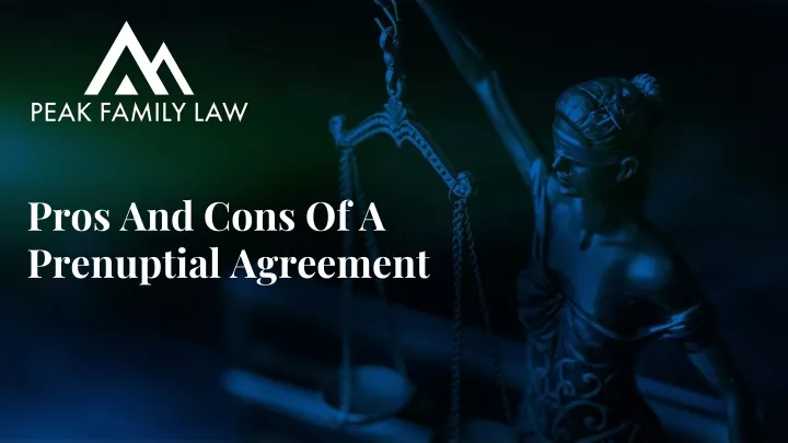 pros and cons of a prenuptial agreement