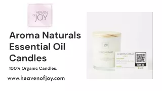 Aroma Naturals Essential Oil Candles