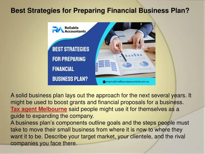 best strategies for preparing financial business