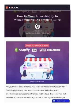 How To Move From Shopify To WooCommerce A Complete Guide