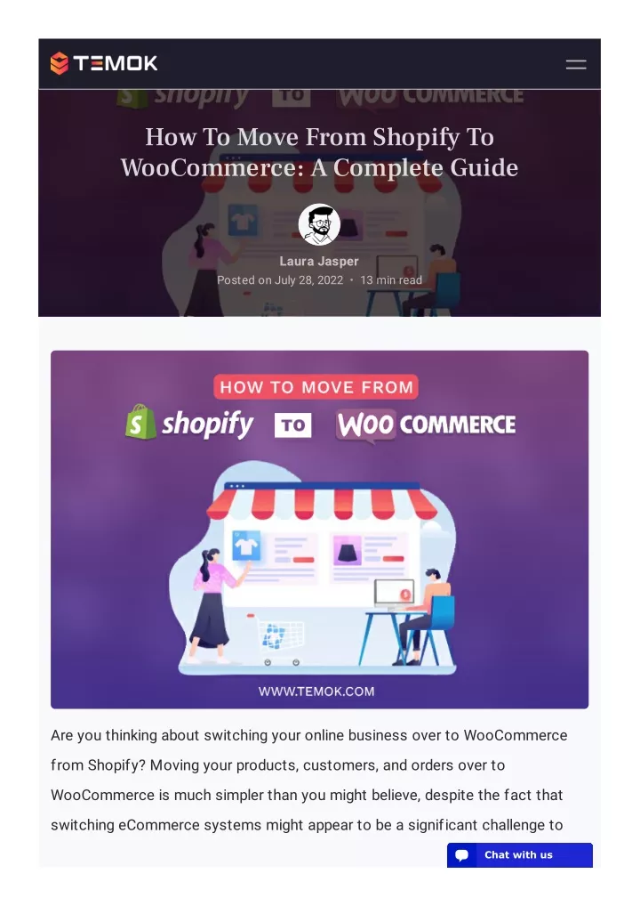 how to move from shopify to woocommerce