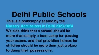 Delhi Public Schools