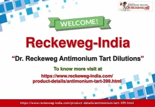 Dr Reckeweg Antimonium Tart Dilutions