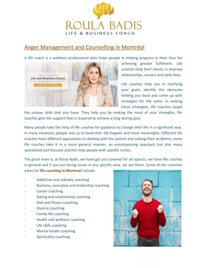 anger management and counselling in montr al