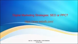 Digital Marketing Strategies SEO or PPC