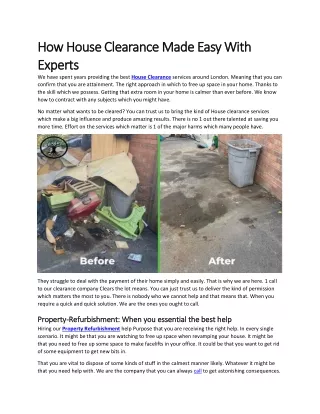 how house clearance made easy with how house