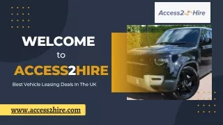 Hire Van Long Term - Access2hire