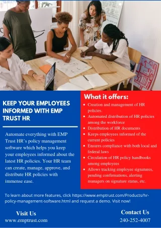 Keep Your Employees Informed with EMP Trust HR