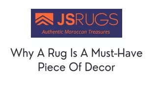 Why A Rug Is A Must-Have Piece Of Decor