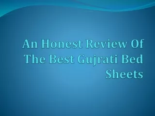 An Honest Review Of The Best Gujrati Bed