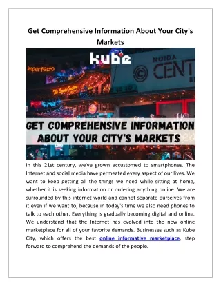 get comprehensive information about your city