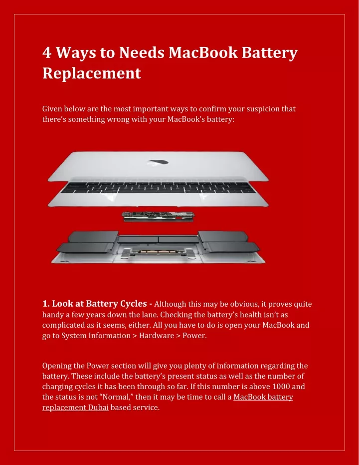 4 ways to needs macbook battery replacement
