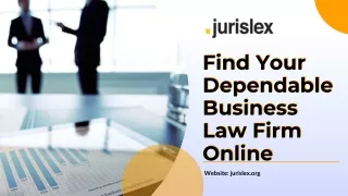 Find Your Dependable Business Law Firm Online