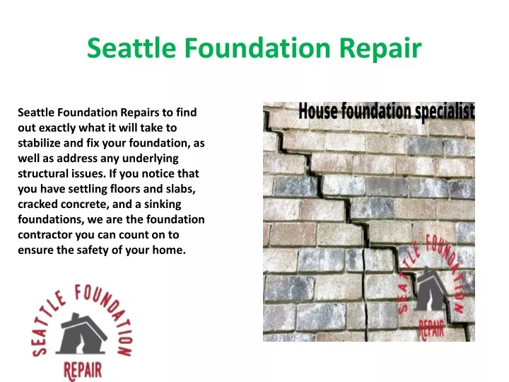 seattle foundation repair