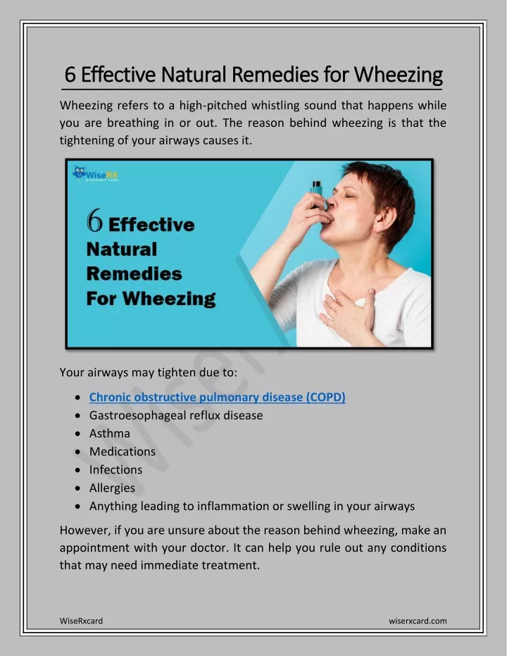 6 effective natural remedies for wheezing