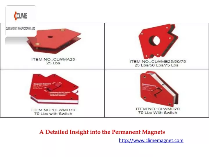 a detailed insight into the permanent magnets