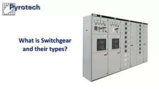 What is Switchgear and their types
