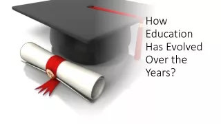 how education has evolved over the years