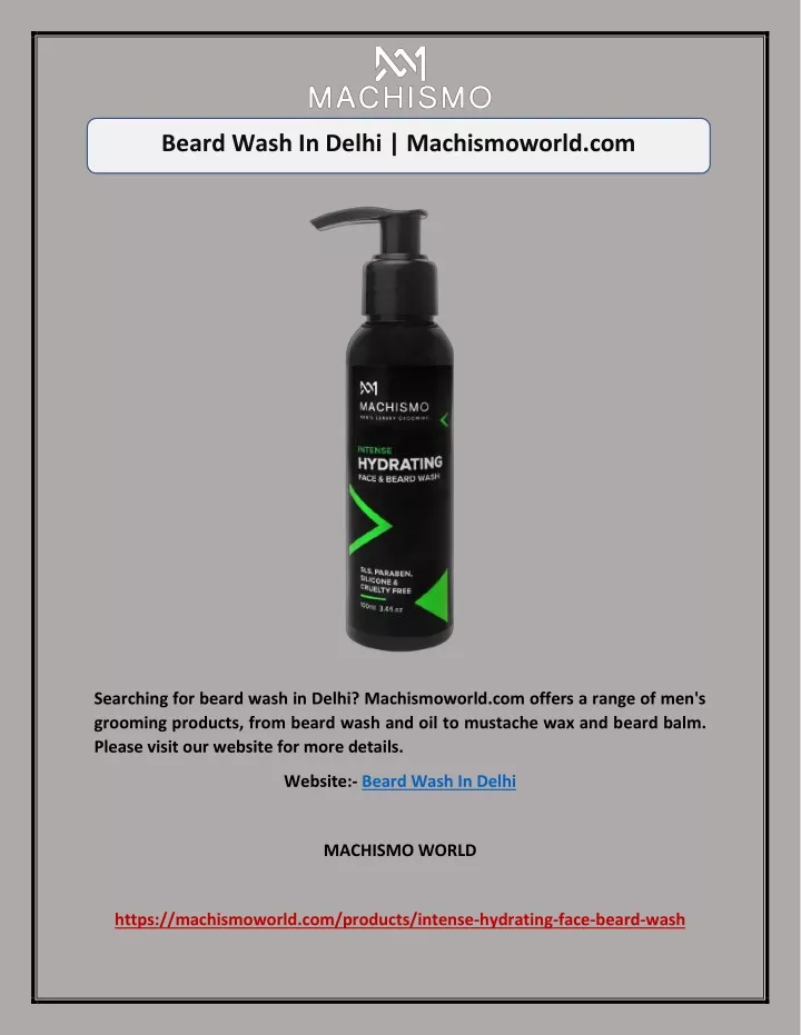 beard wash in delhi machismoworld com
