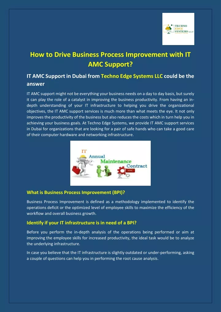 how to drive business process improvement with