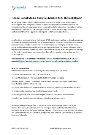 global social media analytics market