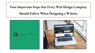 Four Important Steps that Every Web Design Company Should Follow When Designing a Website