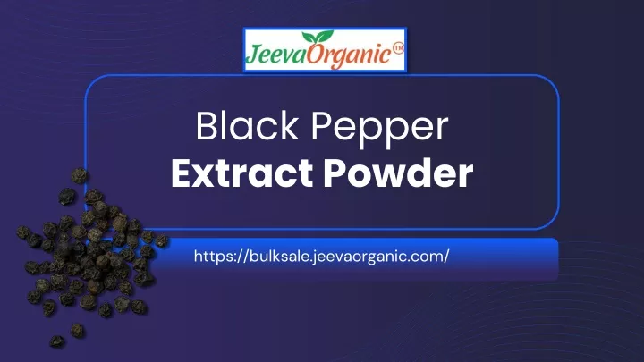 black pepper extract powder