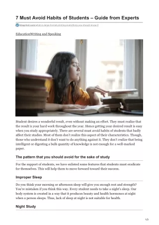 7 must avoid habits of students guide from experts